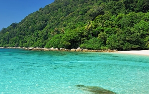 The beautiful Malaysia with city and beach